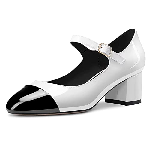Castamere Mid Chunky Block Heel Round Cap Toe Mary Jane Pumps Prom Dress 2.0 Inches Heels