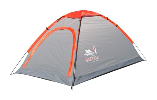 Tente 2 places etanche Trespass Beatnik avec arceaux robustes couleur fumee
