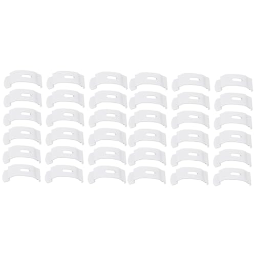 ABOOFAN 40pcs Vertical Curtain Fixed Plates for Easy Installation Blinds Accessories Smooth for Curtain Types Sturdy Design