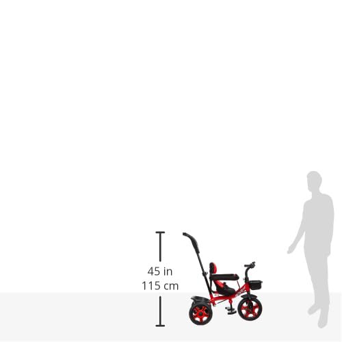Image of Tricycle for Kids Plug n Play - The Choice of Parent's for 1-5 Years Old, 30kg Max, Luxurious, Safe, and Durable Trike. Advanced Parental Control Handle and with Safety Belt, Blue