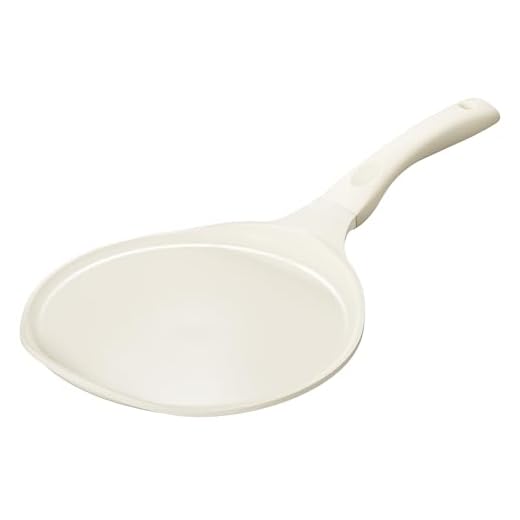 Redchef Crepe Pan Nonstick, 10 Inch Ceramic Flat Skillet Pan for Roti Dosa Tawa Comal Para Tortillas Pancake Pan for Stove Top, Induction Compatible, PFAS/PFOA/PTFE Free(Beige White)