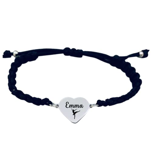 Personalized Dance Gift, Engraved Dance Adjustable Rope Bracelet, Dance Jewelry For Women, Teens, Girls, Dancers Gift #TOP11