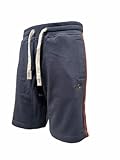 Vita elasticizzata regolabile da coulisse. Tasche frontali. Aquila Aeronautica Militare turrita ricamata sul davanti. Nastro tricolore cucito sui fianchi. Tasca a filetto sul retro.