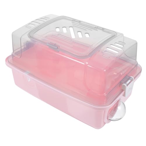 Garneck Small Animal Travel Case Compact Portable Hamster Carrier View for Home Travel