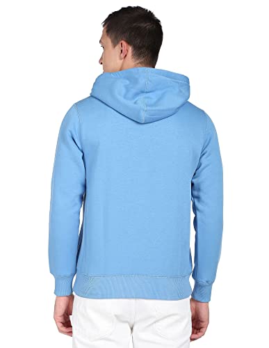 Image of U.S. POLO ASSN. Men Cotton Blend Solid Hooded Sweatshirt