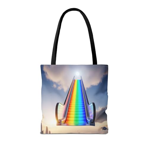 Premium Rainbow Escalator Tote Bag with Reinforced Stitching2