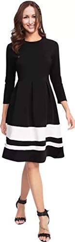 Image of LookMark Cotton A-Line Knee-Length Women's Dress