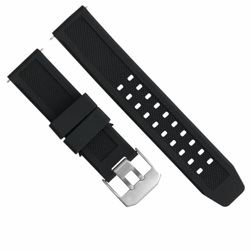 Ewatchparts 23mm Rubber Watch Band Strap Compatible With Citizen Navihawk Eco Drive Watch