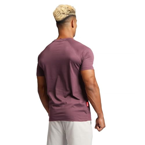 Image of Casual Short Sleeve Crew Neck Classic Wicking Breathable Fitness Muscle Athletic T Shirts Mens