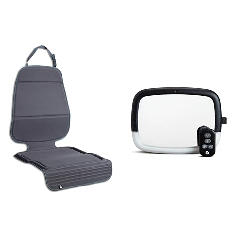Image of Munchkin® Child Car Seat Protector and Baby Car Mirror, Elite Seat Guardian™ and Night Light™ Pivot 360 Baby in-Sight® Adjustable Auto Mirror for Rear Facing Carseats