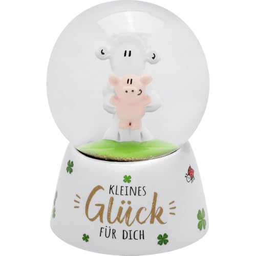 Sheepworld Traumkugel Motiv kleines Glück | Schneekugel mit Glitter,...
