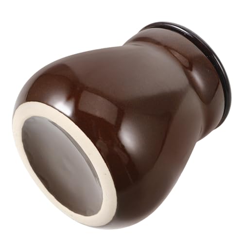 COLLBATH Honey Pot Honey Storage Jar Syrup Pot Coffee Syrup Jar Honey Containers Holder Honey Jars Glass Ceramic Pot Coffee Canister with Lid Pottery Jar Fun Candy Dish Kimchi Pot Ceramics