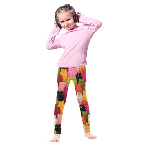 Casual Leggings for Girls Kids,Toddler's Stretch Yoga Pant,Tights Trousers for Dance Running Gymnastics 4-10T4