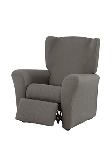 Estoralis Berta Housse de Fauteuil Relax élastique, Tissu, Gris