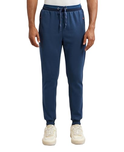 Image of Jockey AM05 Men Super Combed Cotton Rich Pique Slim Fit Jogger with Zipper Pockets