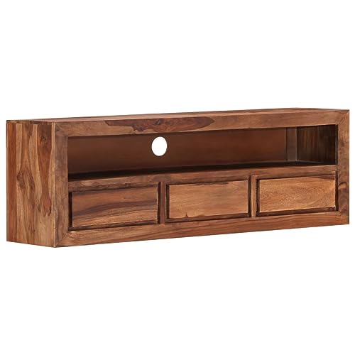 Cinyiqo Mueble para TV Madera Maciza de sheesham 120x30x40 cm, Mueble TV, Mueble Salon Moderno, Mueble para TV, Mueble Comedor, Mesa TV, Mueble Television 247703
