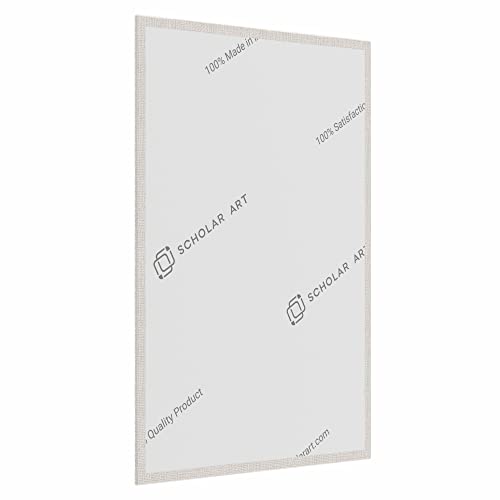 Image of Scholar Art Hobby Series 04 Oz (230 GSM) 100% Cotton Canvas Panel Board for Painting (White Blank Canvas Boards for Acrylic Paint, Oil Paint, Wet & Dry Media) | 06 inchx08 inch (15x20 cm), Pack of 6