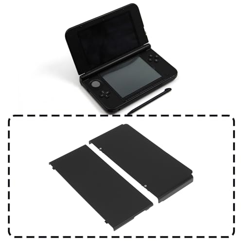 Image of Front Back Faceplate Plates Upper Battery Housing Shell Cover Compatible with Nintendo New 3DS 2015 Version, Black
