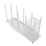 PRETYZOOM Kaffeetassenhalter mit Fächern Verstellbarer Organizer für Kaffeebecher Aufbewahrungskorb für Straws für Küchentheke und Bars
