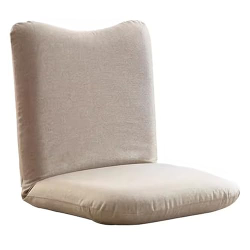 Chaise de sol réglable en kaki avec dossier 5 positions et design pliable portable