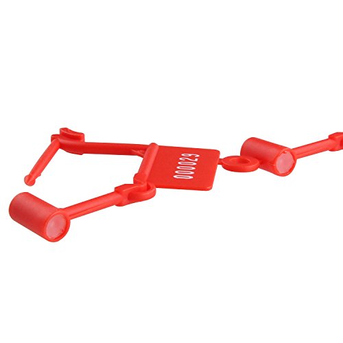 image for Abuff 100 Pcs Disposable Luggage Plastic Padlock Seals, Plastic Padloc