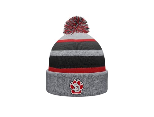 Sport Your Gear South Dakota Coyotes Prime Cuffed Fold Over Pom Pom Winter Knit Hat Beanie