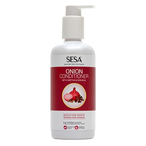 Sesa Ultimate Onion Anti-Hair Fall Combo for Complete Hair Care| Onion Oil - 200ml + Onion Shampoo - 300ml + Onion Conditioner - 300 ml - Image 5