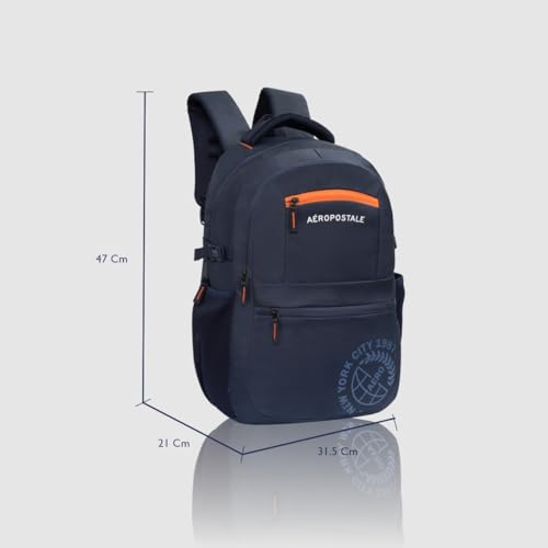 Image of Aeropostale Backpack Basin | Durable 2-Compartment Laptop Backpack with Rain Cover Compartment | Bag for School, College and Work | Padded Back and Multiple Utility Pockets