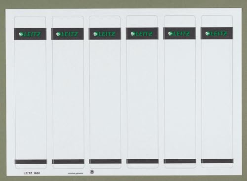 Étiquettes imprimables PC pour classeurs Leitz 16860085 format gris 39 x 192 mm boîte de 600 pièces