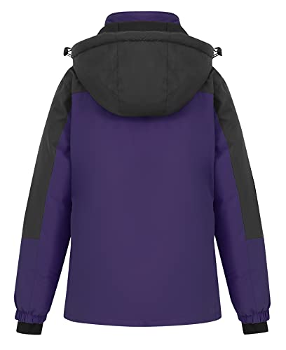 Image of Women's Waterproof Ski Jacket Hooded Snowboard Coat Warm Winter Snow Jackets