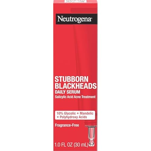 Neutrogena Stubborn Blackheads Daily Acne Facial Serum, 1 fl oz