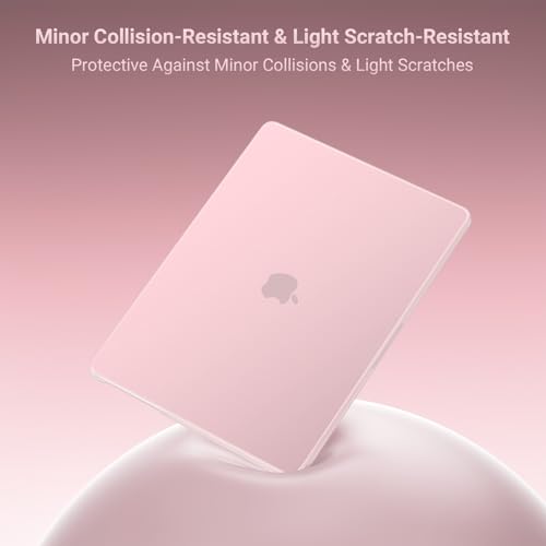 Image of MOSISO Compatible with MacBook Pro 16 inch Case 2025 2024 2023 2022 2021 M4 M3 M2 M1 A3403 A3186 A2991 A2780 A2485 Pro Max, Plastic Hard Shell&Keyboard Cover&Screen Film&Storage Bag, Rose Quartz