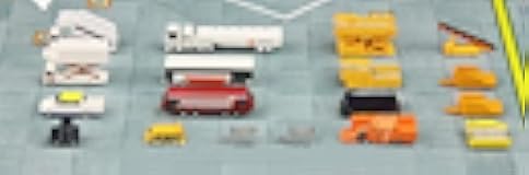 FLOZ Airport Vehicles Whole Set 18PCS 1/400 Accessories Pre-builded Model