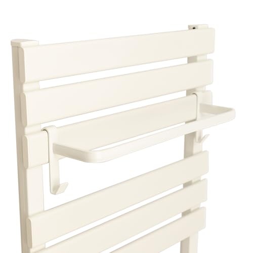 CREATE / WARMTOWEL Pro + Estante/Toallero eléctrico con Calefactor y WiFi con Estante 1 Barra con Ganchos Blanco /101x13x55cm / 1500W, 2 potencias