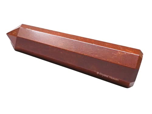 Image of Certified Red Jasper Crystal Tower Obelisk Point For Chakra, Healing And Balancing - Aaa Grade Original Certified Gemstone Agate For Reiki Meditation Yoga Spiritual (3-4 Inches)