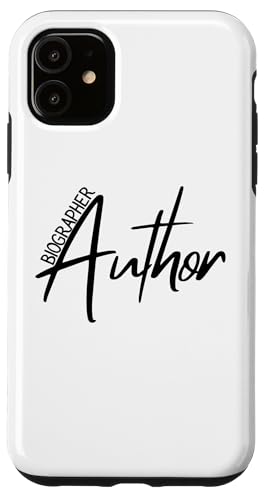 Custodia per iPhone 11 Giornata nazionale dell'autore autore autore biografo scrittore scrive libri