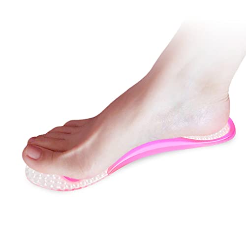 Image of Silicone High Heel Cushion Inserts Gel Sandal Insoles High Arch Support Pads Shoe Pump Cushions Ball of Foot Inserts for Women Men Clear