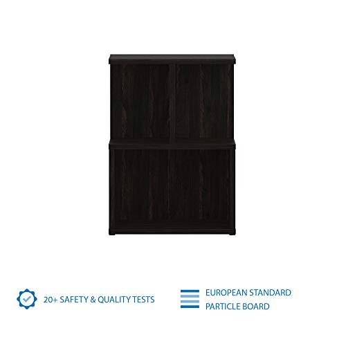 Image of Amazon Brand - Solimo Uno Engineered Wood Wenge Finish Contemporary Bedside Table (Brown)
