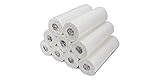  VIDIMA Ärztekrepp 59 cm x 50m, 2-lagig  9 Rollen  doppelschichtige & perforierte Papierrolle mit 132 Abrissen  hochwertig weiße Liegenabdeckung zur Hygiene  ideal für Praxen und Krankenhäuser