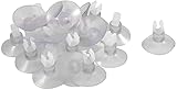 Générique 20 Stück klare Aquarium-Saugnapf-Clips für Luftfahrtunternehmen, Clips für Fischtank, Schnullerhalter, Clips, 5 mm, Zubehör für Haustiere