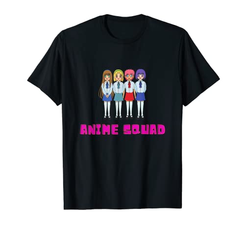 Anime Squad Diversión para mujeres/hombres/niños Camiseta