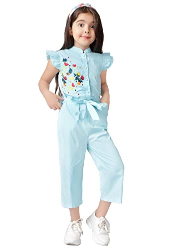 Naughty Ninos Girls Sea Green Jumpsuit for 3 to 15 Years Naughty Ninos Girls Sea Green Jumpsuit for 3 to 15 Years