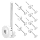 WATIIFUFU 8pcs Gate Replacement Bolts Threaded Spindle Rods M8*125mm Gate Mounting Parts for Stair and Door