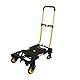 STANLEY 2-in-1 klappbare Sackkarre & Transportwagen, Tragkraft 70/137 kg, SXWTD-FT585, Plattformwagen, Paketwagen, Abmessungen Plattform 134 x 44cm, Abmessungen Aluminiumplatte 39 x 29cm