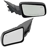 JC Whitney Driver & Passenger Side Power Heated Mirrors for Ford Focus 2008-2011 with 2 Caps Coupe