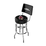 Imperial Black Arizona Cardinals Chrome Bar Stool