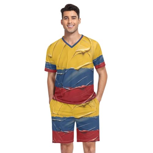 Camisas de pijama para hombre cómodas que no aprietan talla S diseño Colombia