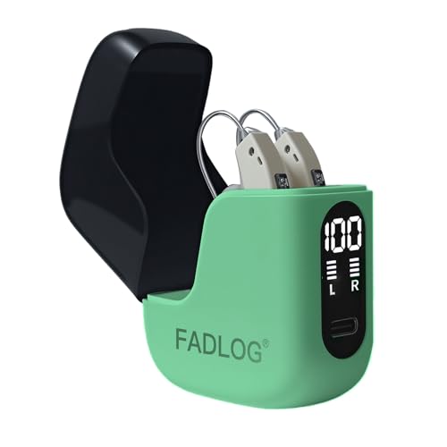 Hearing Aids for Seniors with Noise Cancelling - FDA Registered Invisible Hearing amplifiers,3 Modes,60hrs Chargingcase,Lightweight Amplifier for Elderly Men and Women (Cyan)