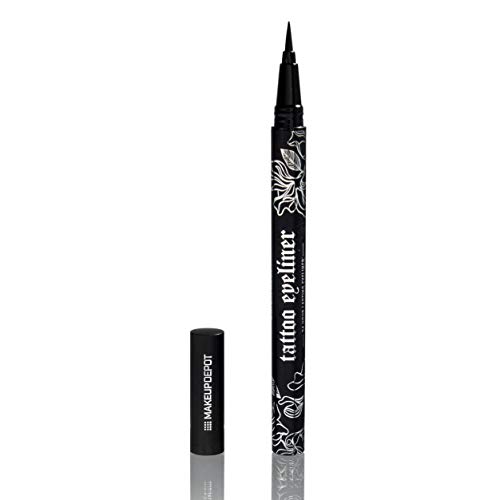 Makeup Depot Waterproof Long lasting Smudgeproof Makeup Tattoo Liquid Eyeliner 24 hr Lasting Eyeliner - Matte Black