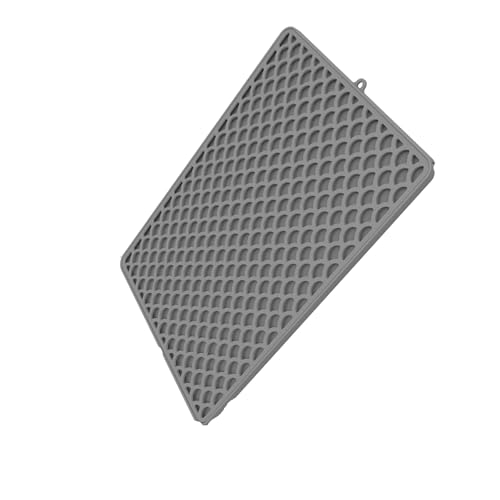 Tapis de litière double couche lavable et accessoire pliable pour chat